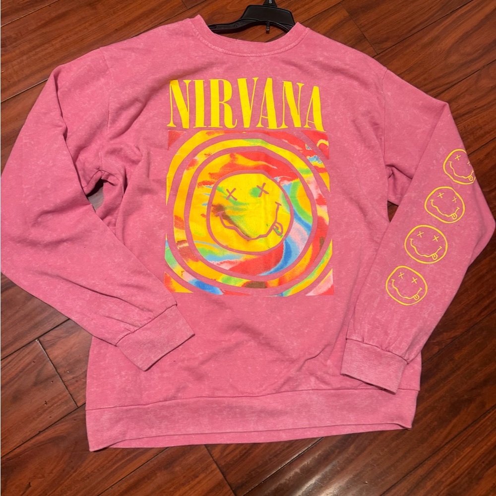 NIRVANA Pink Graphic Tee - Picture 3 of 8